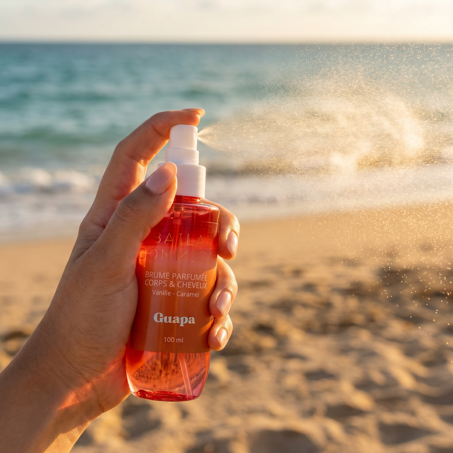 Brume Vanille Caramel GUAPA – Brume Parfumée Corps et Cheveux 100 ml