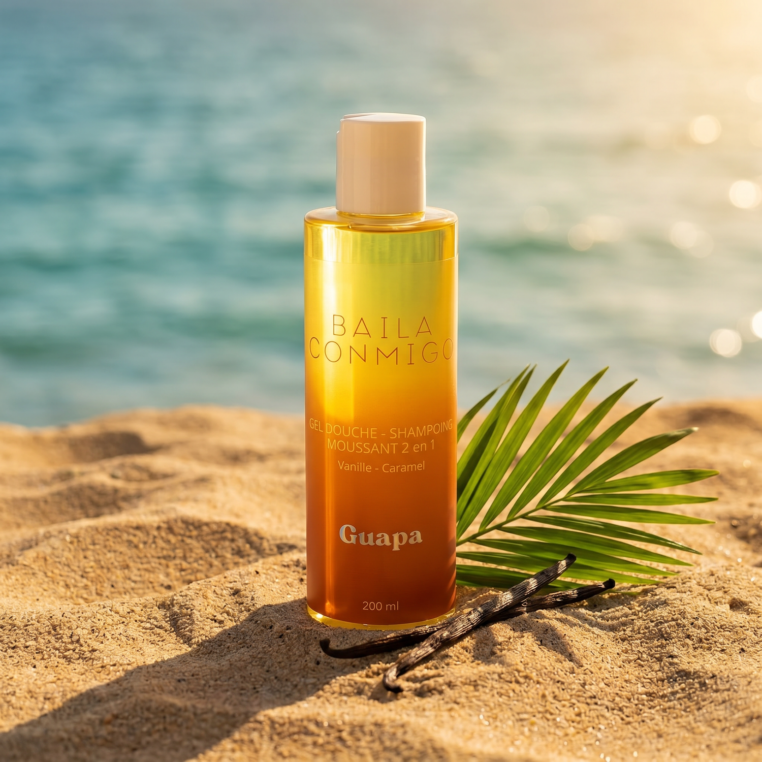 Gel douche et Shampoing moussant 2 en 1 - Vanille et Caramel - 200 ml