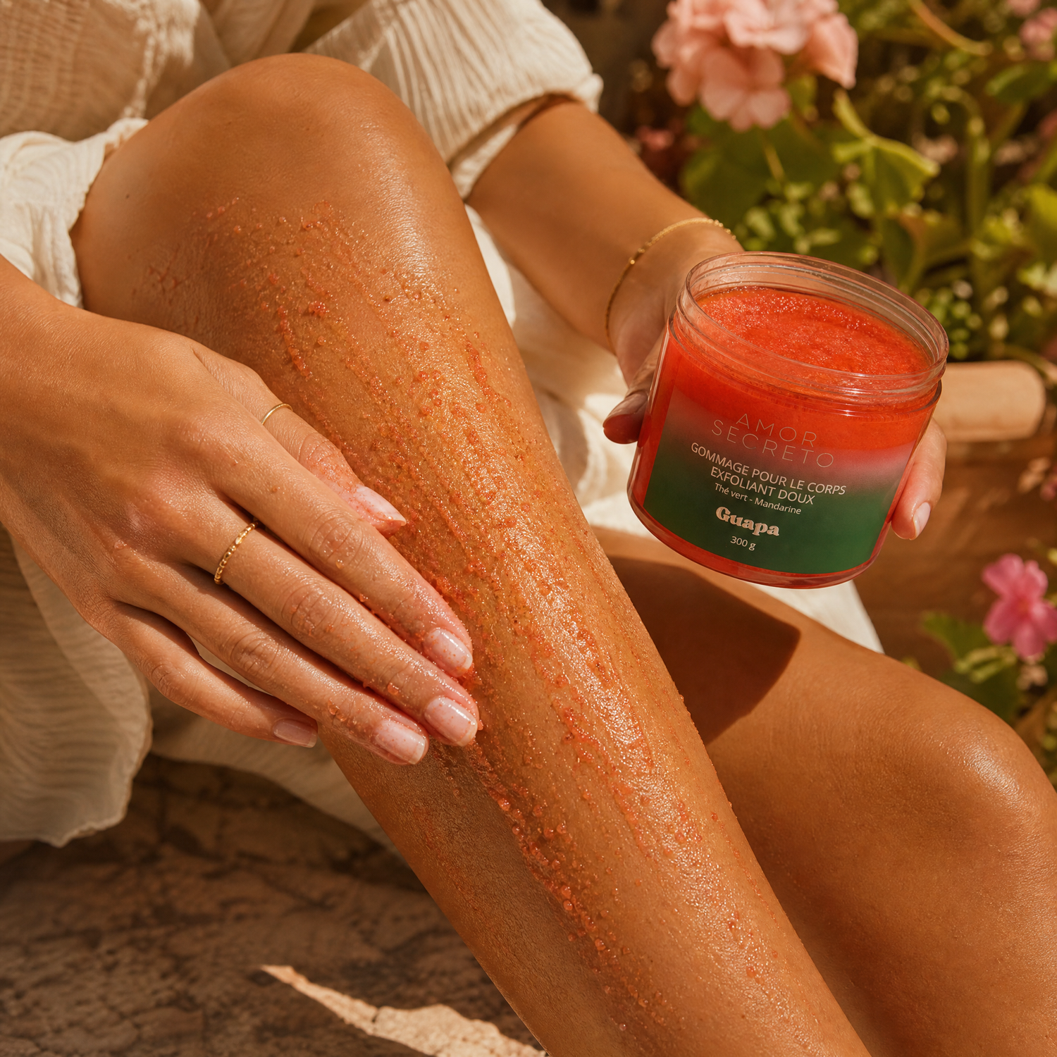Gommage pour le corps exfoliant doux - Thé vert et Mandarine - 300 g