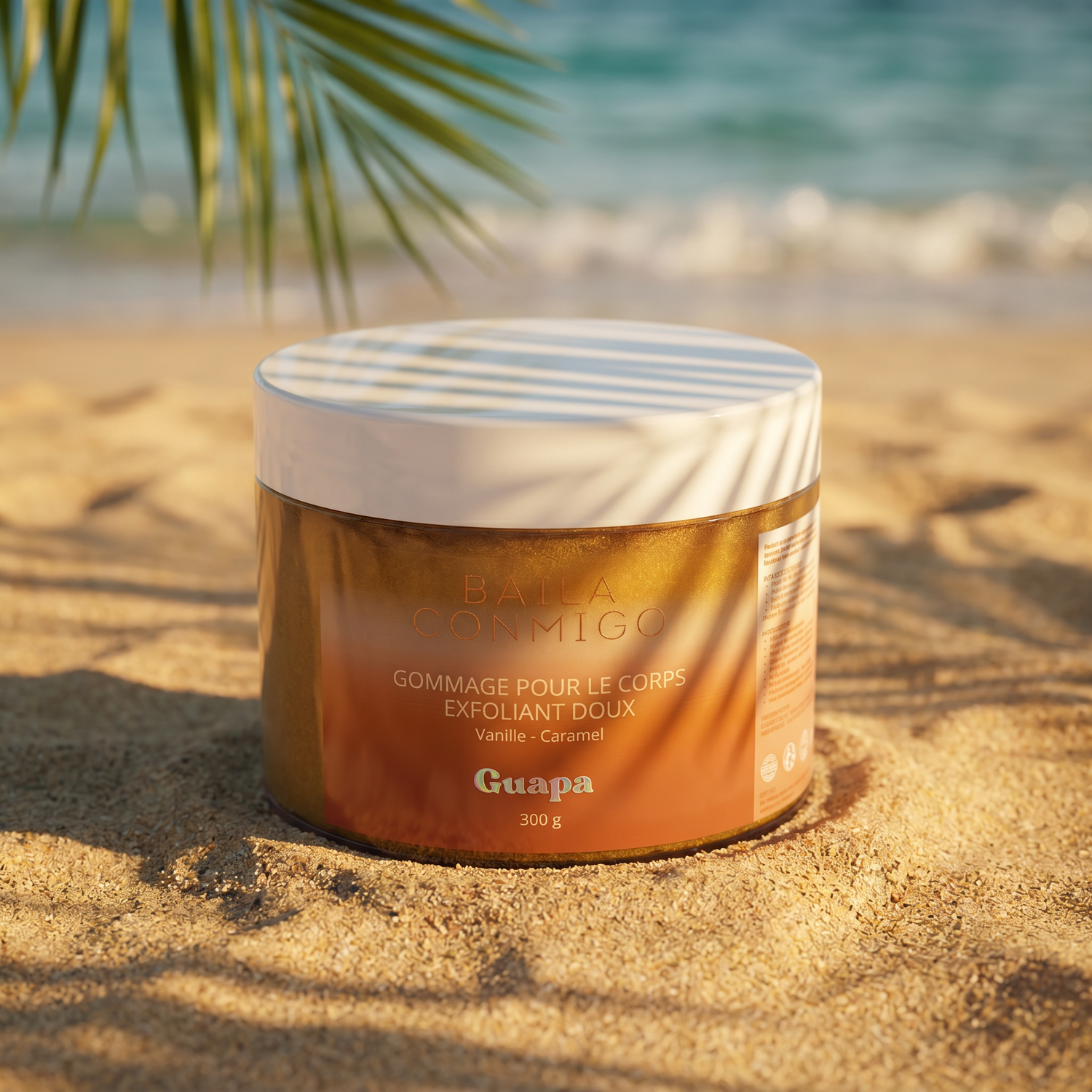 Gommage Vanille Caramel GUAPA – Gommage Corps Exfoliant Doux 300 g