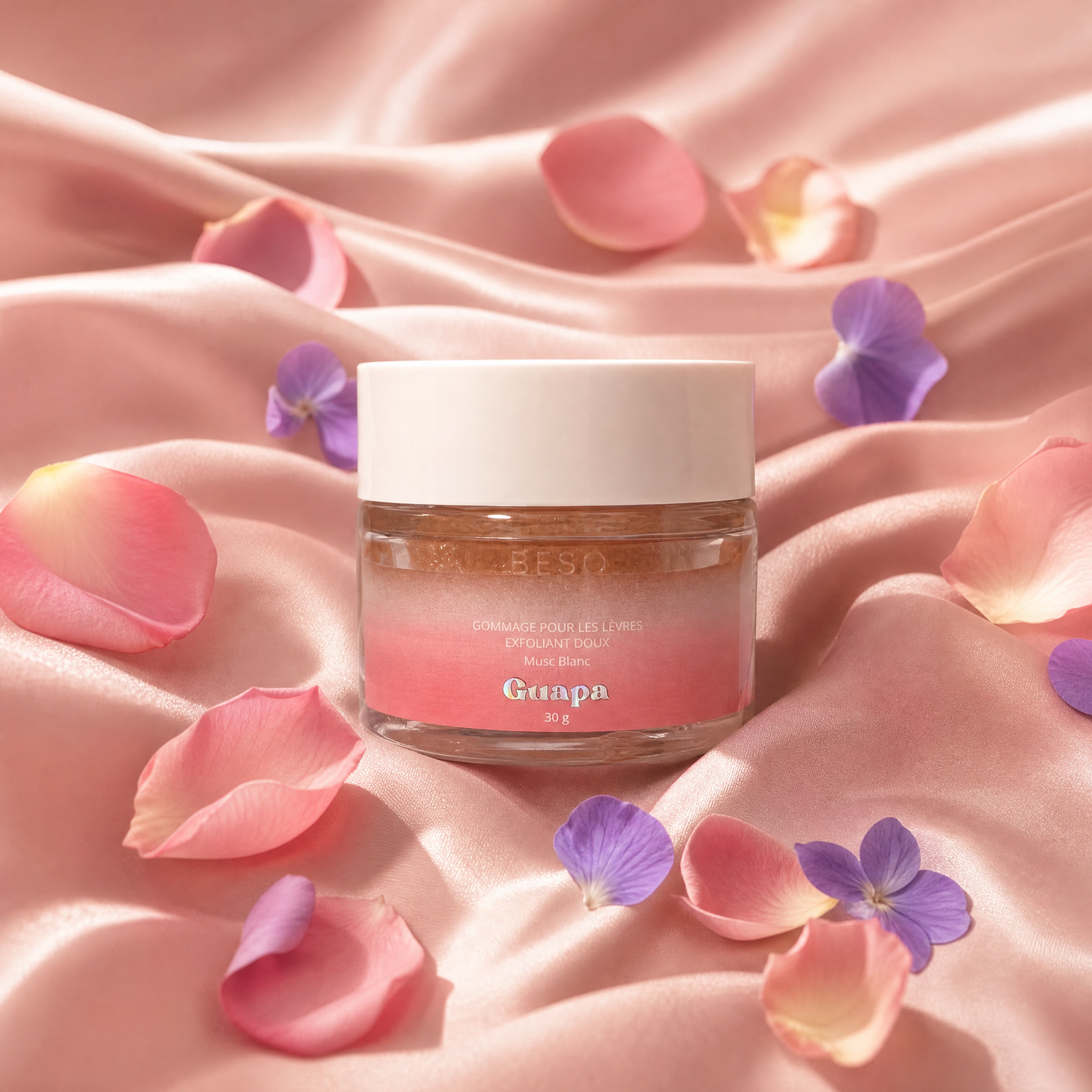Gommage pour les lèvres exfoliant doux - Musc blanc - 30 g