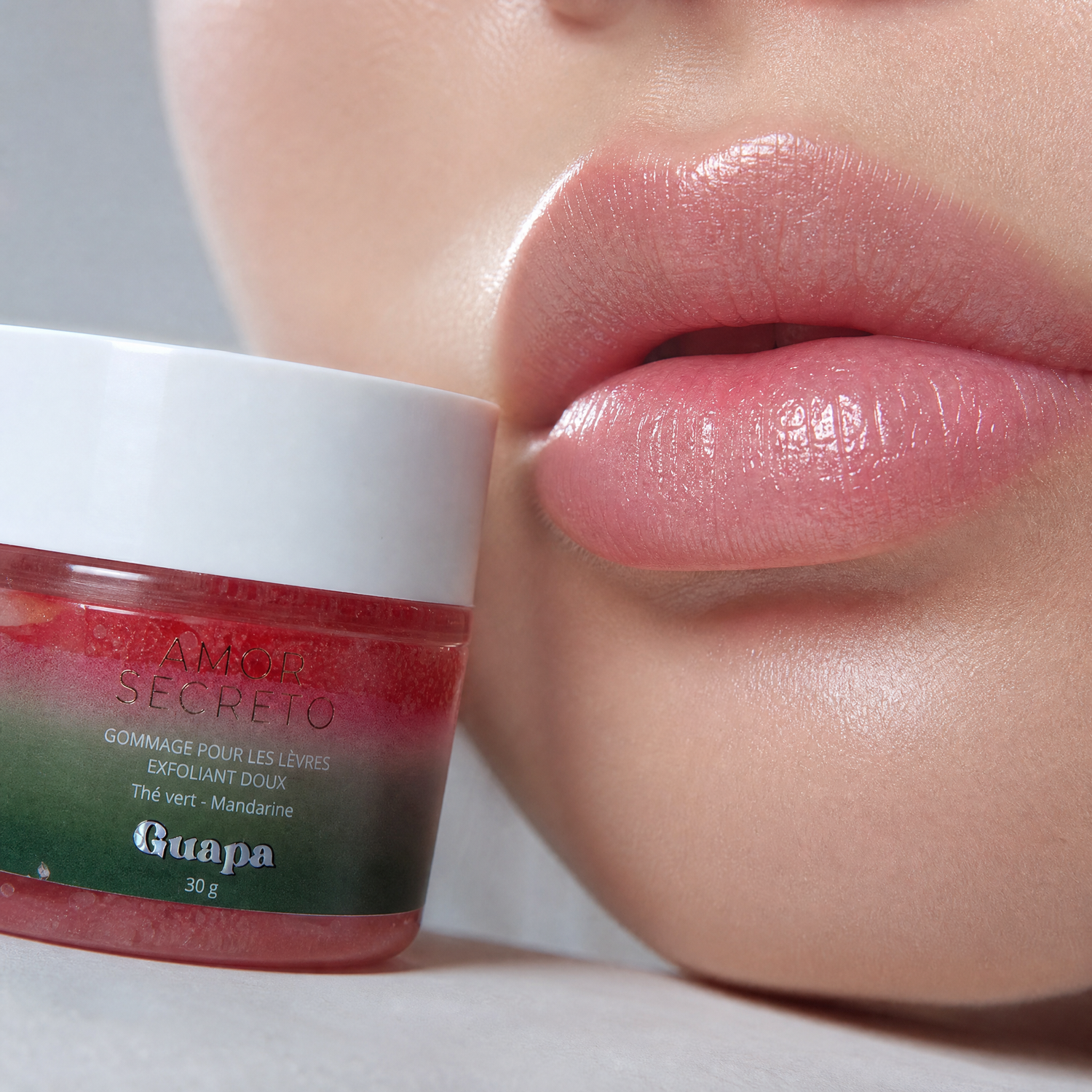 Gommage pour les lèvres exfoliant doux - Thé vert et Mandarine - 30 g