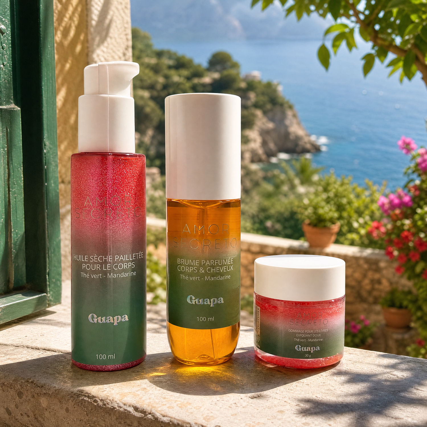 Set soins « Noche de Luz » - GUAPA - Thé Vert / Mandarine