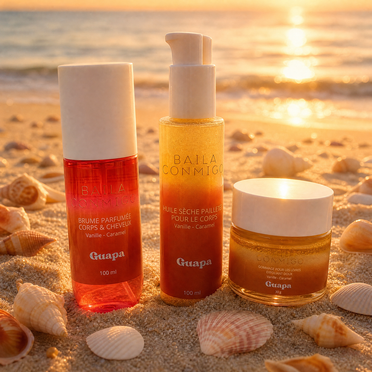 Set soins « Noche de Luz » - GUAPA - Vanille Caramel