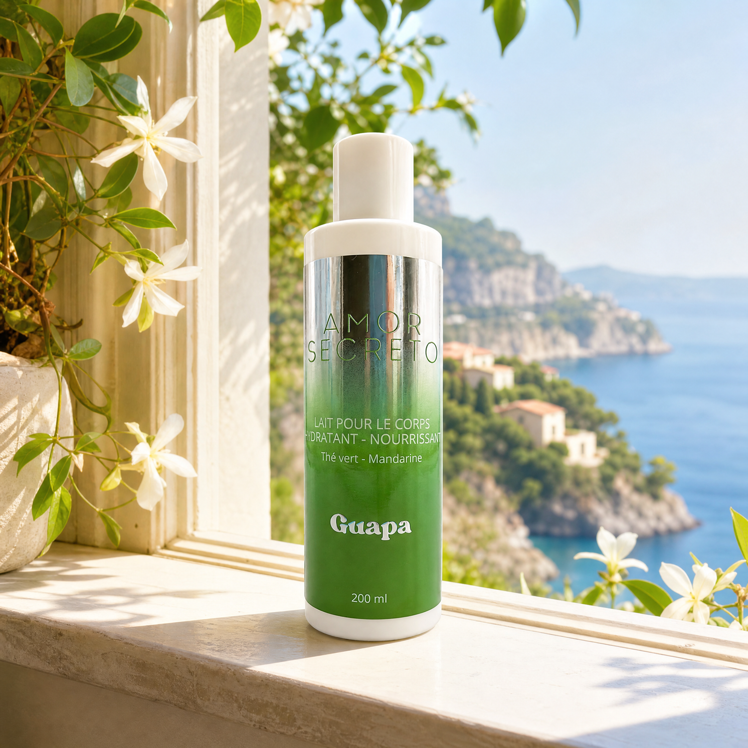 Lait pour le corps hydratant nourrissant - Thé vert et Mandarine - 200 ml